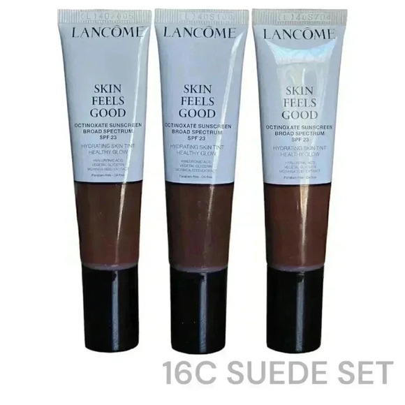 Lancome Skin Feels Good Healthy Glow Tint 16C SUEDE NEW SET OF THREE - Picture 1 of 1